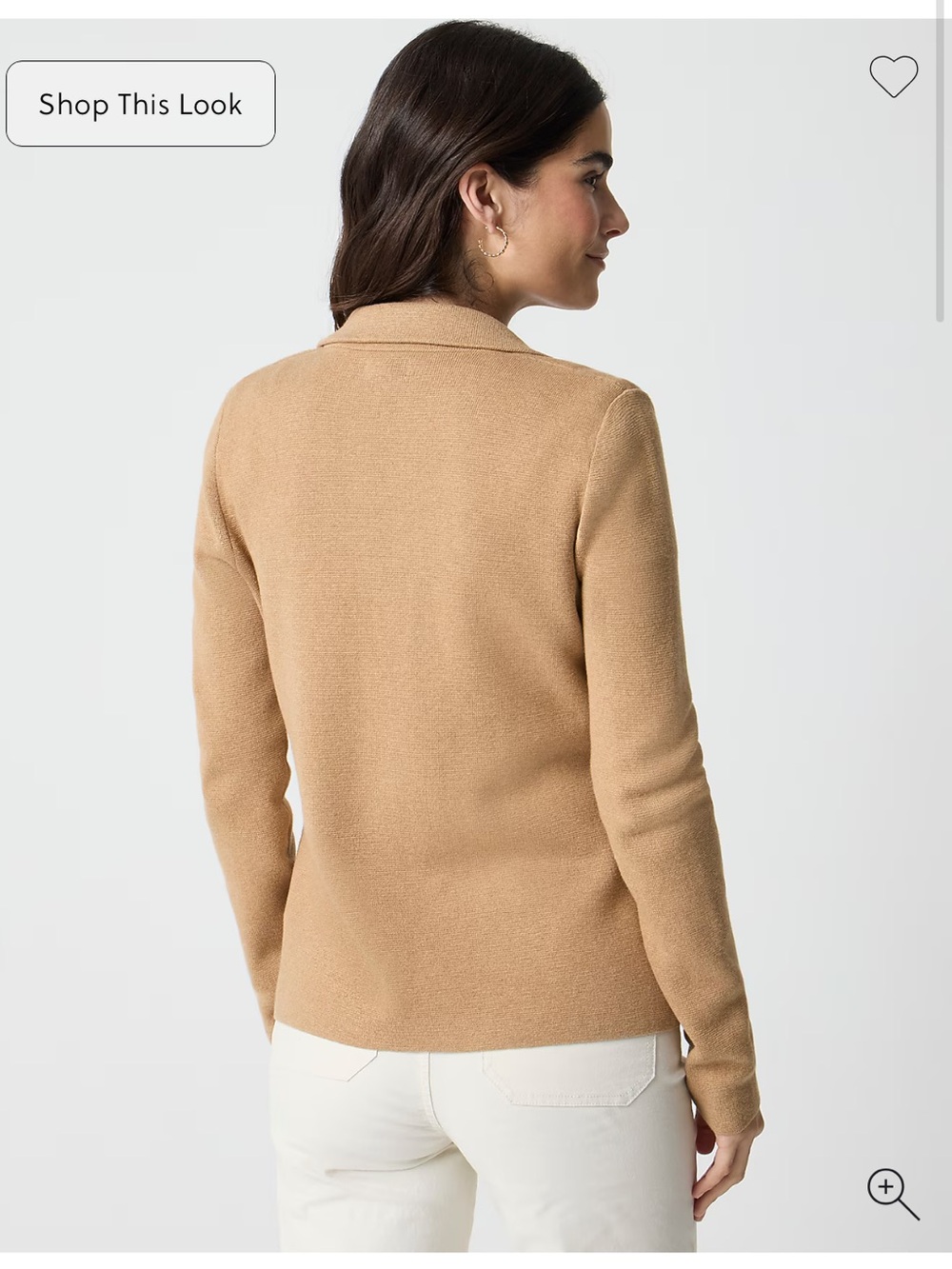 J. Crew NWT❗️School Boy Camel Button Knit Blazer Jacket - Picture 8 of 10